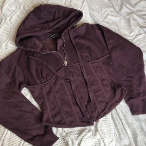 Missguided Corset Hoodie